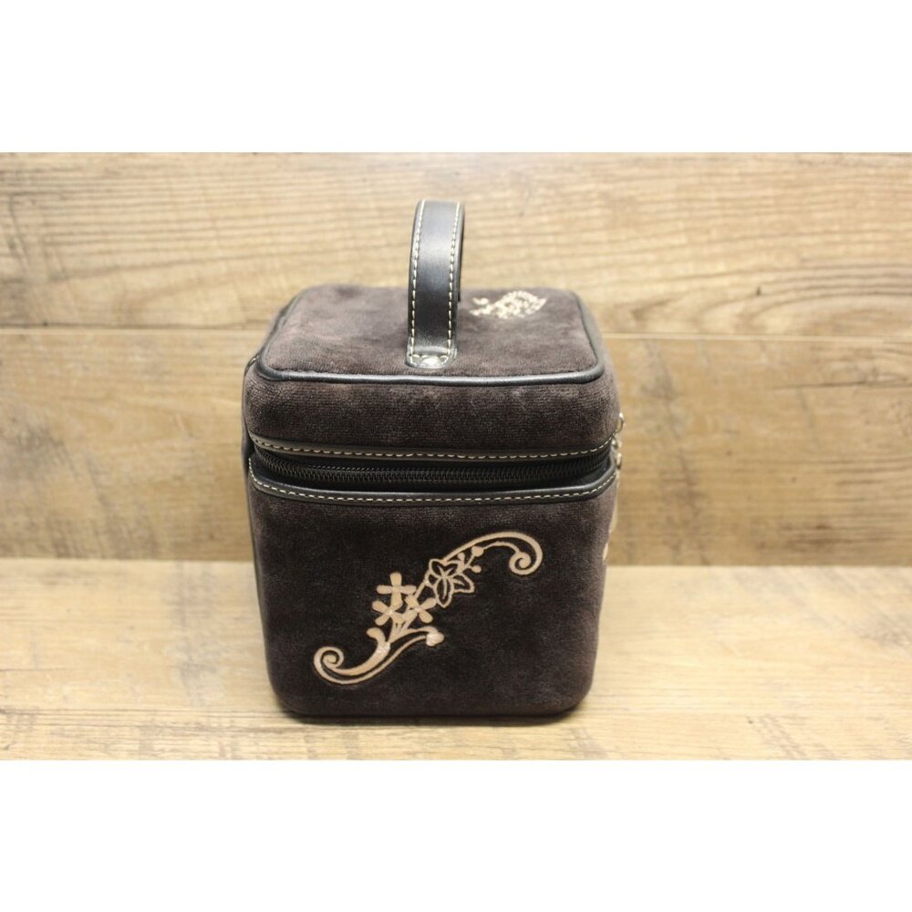 JUICY COUTURE Sugar & Spice Velour Train Case Y2K Embroidered Makeup Bag - Picture 4 of 16